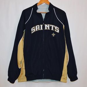 New Orleans Saints Reebok reversible windbreaker